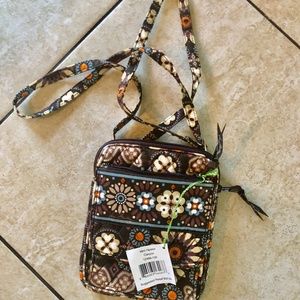 Vera Bradley Brown Mini Hipster